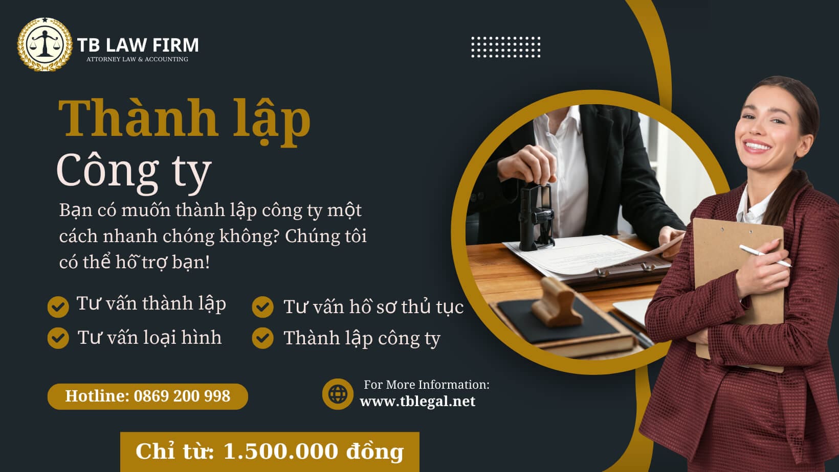 Trình tự, thủ tục thành lập công ty, doanh nghiêp 2024 14 Dịch vụ thành lập công ty Luật Thiên Bình